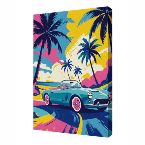 Drive neon, 30x40 cm, pictură pe numere