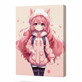 Fată magică, 30x40 cm, pictură pe numere