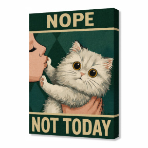 Poster. Nu azi, 30x40 cm, pictură pe numere