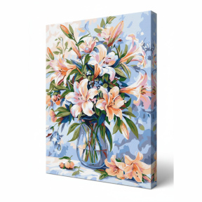 Цветочная поэма, 30х40 см, картина по номерам