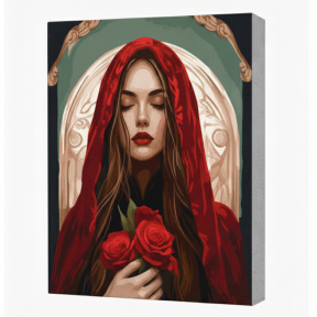 Fermecată, 30x40 cm, pictură pe numere