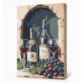 Armonia vinului, 30x40 cm, pictură pe numere