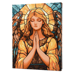 Vitraliu. Îi cer cerului, 40x50 cm, pictură pe numere