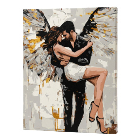 Salvarea ei cu vopsele metalic extra, 40x50 cm, pictură pe numere