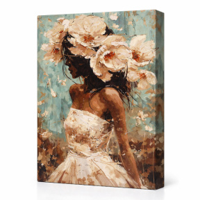 Înflorire, 40x50 cm, pictură pe numere