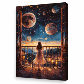 Мечтательная ночь, 40х50 см, картина по номерам