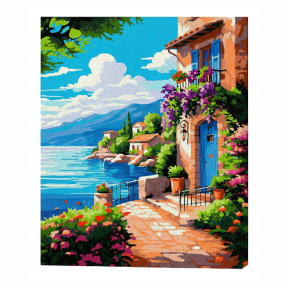 Liniște lângă valuri, 40x50 cm, pictură pe numere