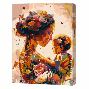 Înflorirea feminității, 40x50 cm, pictură pe numere