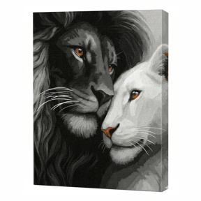 Lei îndrăgostiți, 40x50 cm, pictură pe numere