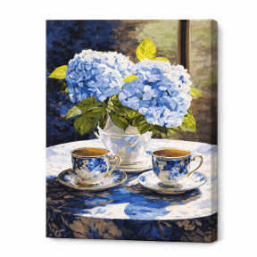 Compoziție rafinată, 40x50 cm, pictură pe numere