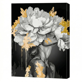 Trezirea frumuseții cu vopsele metalic extra, 40x50 cm, pictură pe numere