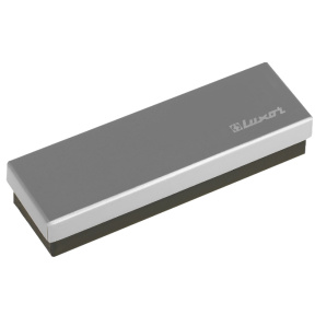 Ручка-роллер Luxor "Trident" синяя, 1,0мм, корпус серебро/золото, футляр