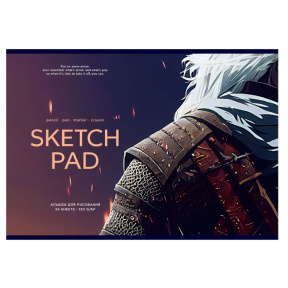 Альбом для рисования 24л., А4, на скрепке Greenwich Line "Player", 120г/м2