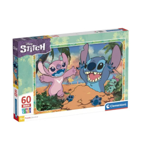 Puzzle Clementoni "Disney Stitch" , 60 piese, MAXI