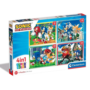 Puzzle Clementoni "4 in 1 Soniс", 62 piese