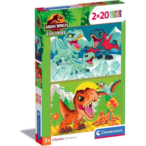 Puzzle Clementoni "Jurassic World", 2 puzzle-uri a câte 20 de piese