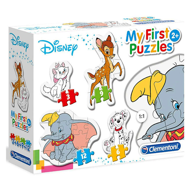 Puzzle Clementoni 3+6+9+12" Primul meu puzzle – Animale Disney, 30 de piese