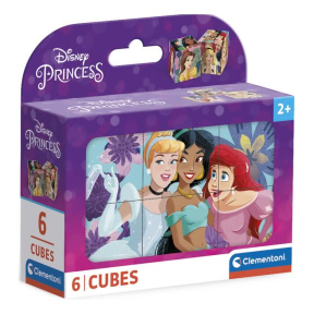 Cuburi Clementoni "Princess", 6 buc.