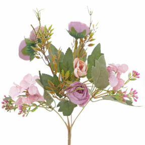 Flori decorative Camelia, liliac, 29 cm