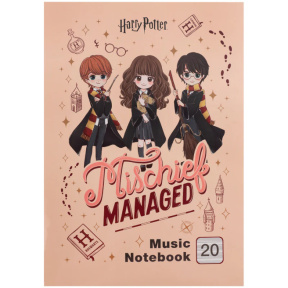 Caiet pentru note Kite Harry Potter, A4, 20 foi