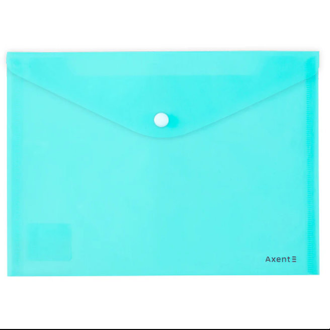 Mapa-plic A5 cu buton Axent Pastelini menta