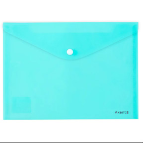 Папка-конверт А5 на кнопке Axent Pastelini мятная