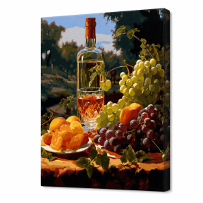 Vin în provincia italiană, 40x50 cm, pictură pe numere