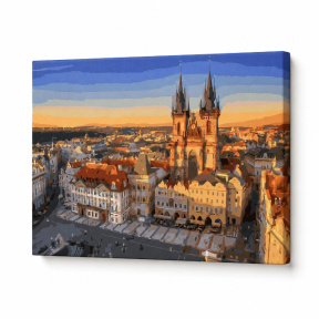 Praga, Cehia, 40x50 cm, pictură pe numere