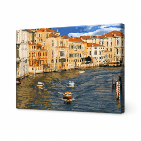 Marele Canal din Veneția, 40x50 cm, pictură pe numere