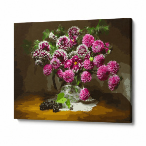 Buchet intens, 40x50 cm, pictură pe numere