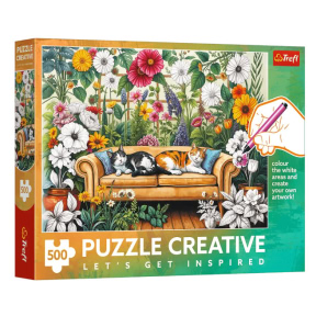 Puzzle Trefl Creative „Oranjeria pisicilor”, 500 piese