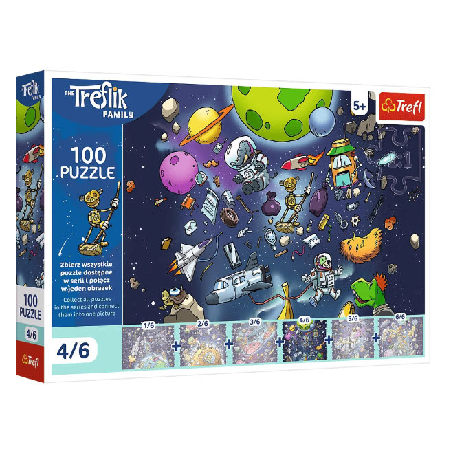 Puzzle Trefl Robobot in Space, 100 piese
