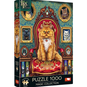 Puzzle Trefl – „1000 Premium Plus” Magic Collection: Mad about cats, 1000 piese