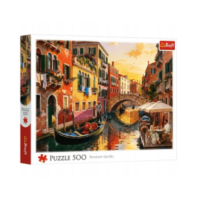 Puzzle Trefl Veneția la apusul soarelui, 500 piese