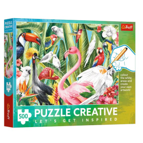 Puzzle Trefl Creative Păsări paradisiace, 500 de piese