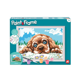 Paint & Frame AS Kids Loving Puppy