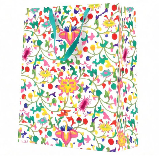 Pungă cadou premium medie, 20 × 25 × 10 cm, Oriental Garden