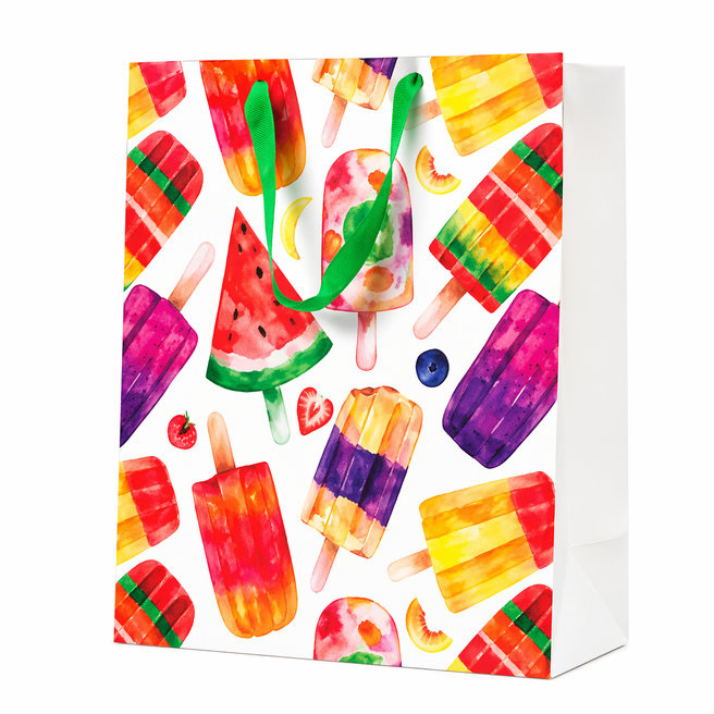 Pungă cadou (M), 20 × 25 × 10 cm, Ice Cream