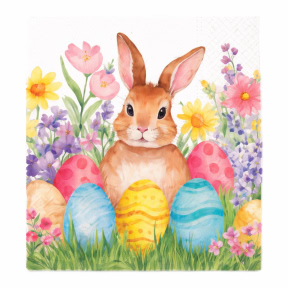 Șervețele din hârtie, 3 straturi, 33 × 33 cm, Egg Hunt, 20 buc.