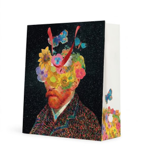 Pungă cadou (L), 26,5 × 33,5 × 13 cm, Van Gogh’s Floral Dream