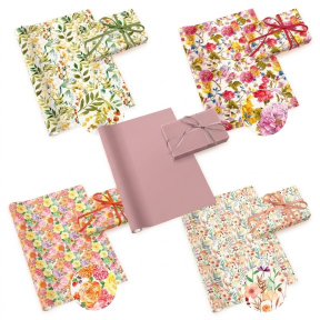 Hârtie de ambalaj, 70 × 200 cm, Neutral 34 Bloom mix