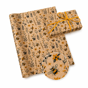 Hârtie de ambalaj kraft, 70 × 200 cm, Kraft 9, Bee Mix