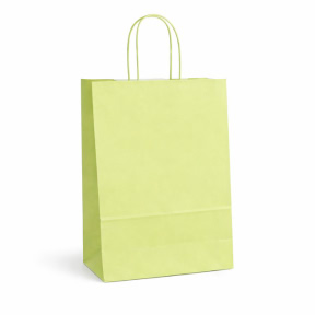 Pungă din hârtie kraft 22×10×32 cm, culoare verde deschis