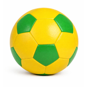 Minge de fotbal 9", galben-verde