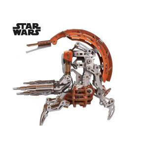 3D Деревянный Пазл Механический, Ugears, Модель Droideka™ , коллекция Star Wars™, 180 элементов