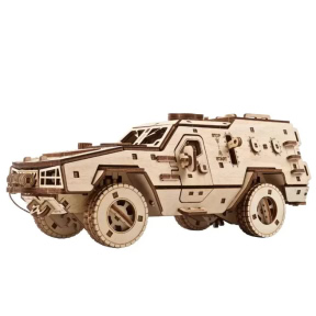 3D Деревяный Пазл Механический, Ugears, Боевая машина Dozor-B, 300 элементов