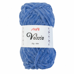 Fire Stafil Velvie, poliester, 25 g, 65 m, culoare albastru deschis