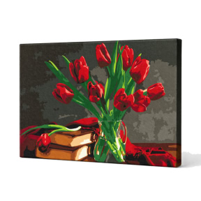Букет тюльпанов, 30x40 см, картина по номерам