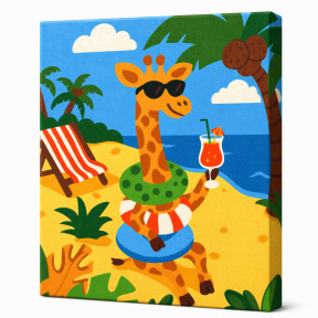 Vis de vacanta, 30x40cm, pictura pe numere