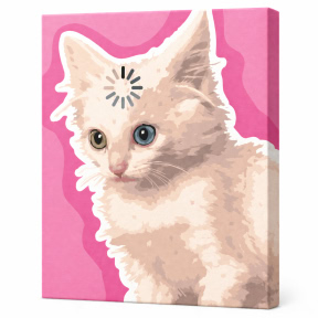 Мыслящий кот,  30x40 см, картина по номерам